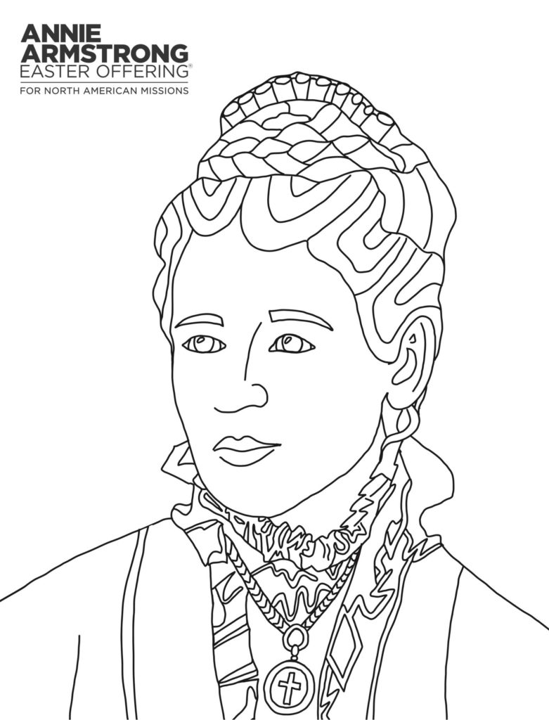 Annie Armstrong Coloring Sheet